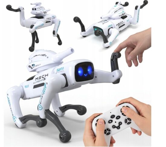 Išmanusis šuo robotas, valdomas pultu bei balsu